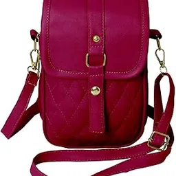 Roshcrsfti Mobile Sling Bag for Women | Stylish Crossbody Women's Slings Bags | PU Leather Ladies Purse for Mobile Phone with Detachable Keychain and Adjustable Strap-picture-24