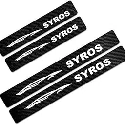 Vitior® Car Door Sill Protectors for Syros, 4 Pcs Reflective Carbon Fiber Vinyl Threshold Sticker Decorative Car Door Scuff Plate,Anti-Scratch, Anti-Dirty,-image-40