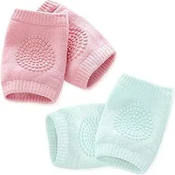 MAPPERZ 2 Pair Baby Knee And Elbow Pad Baby Crawling Elbow Pad Baby Leg Warmer Baby Kneecap (Multi Color) (2 Pair),4 Count image 1