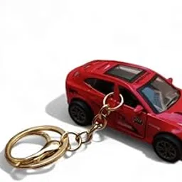 Antique Pull Back Sports Car | Full Metal | Luxury Sports Metal Car Keychain With Sunroof For Car Dashboard | For Gifting | For Children (Red)-picture-26