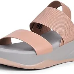 bata Women's Pink Wedge Sandal - 6 UK (6615027)-picture-25