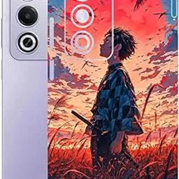 AtOdds Mobile Skin Sticker | Compatible for OPPO A3 PRO (5g) | Scratchproof Matte Finish | Full Coverage for All Sides & Camera Protection (Tanjiro)-picture-23