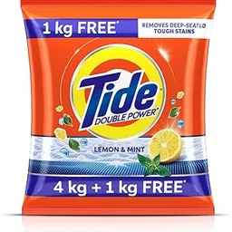 Tide Plus Double Power Detergent Washing Powder Lemon & Mint 4kg + 1kg FREE-picture-31