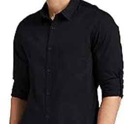 amazon brand - symbol Men's Cotton Shirt | Casual | Plain | Full Sleeve | Summer - Regular Fit (Available in Plus Size and Combo Packs)-picture-28