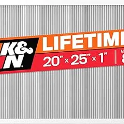 K&N 20X25X1 HVAC Furnace Air Filter, Lasts a Lifetime, Washable, Merv 8, the Last HVAC Filter You Will Ever Buy, Breathe Safely at Home or in the Office, HVC-8-12025-image-52