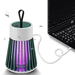 LED Mosquito Killer Lamp, USB Powered Bug Zapper, Indoor Outdoor Electric Insect Trap, White image 1