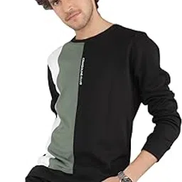 crimsoune club Men's Black Color Blocked Sweatshirt-picture-30