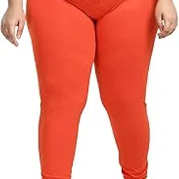 hypelook enterprises Women Cotton Lycra Solid Plus Size Full Length Churidar Leggings-picture-10