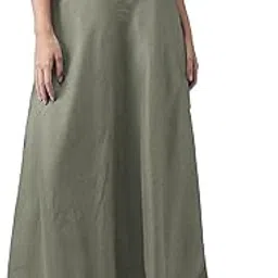 vastraa fusion Women Solid Chanderi Fabric Long Skirt with Inner Lining - Available in 16 Colours; Freesize (28 to 44 inches Waist)-picture-56