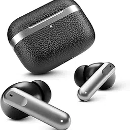 Wireless Gaming Earbuds with Leather Finish Case, Ultra-Low 50ms Latency, 4-Tap Control, Black-picture-54