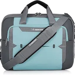 uppercase Alphatech Pro 02 Padded 15.6" Laptop & iPad Compartment Messenger Bag with Trolley Sleeve Quick Access Pockets Detachable Shoulder Strap Office Bag for Men & Women - 19 L-image-16