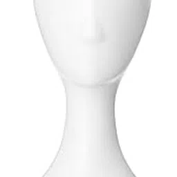 Loop Head Mannequin - Egg Face Head Dummy - Display Stand Face for Sunglasses Hair Wig Eye Glasses Holder Hat Model Stand Hat Scarf Cap Mannequin Head Plastic Photography Props Display Stand (White)-picture-32