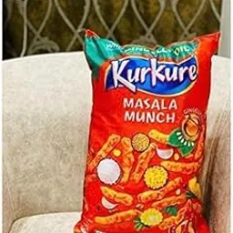 WEEHOMEZ Polyester Digitally Printed Knitting Fabric Rectangular Reversible Pillow Cushion With Microfibre Filler For Kids ( Standard, Multicolour) (Kurkure), Pack of 1-picture-34