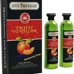 Dye Emperor Natural Black Hair Color Gel with Beaute Balck Fruit Vinegar – Organic & Ammonia Free Hair Dye, Covers Gray, Long Lasting, For Men & Women (500ml x 2) - Black-picture-45