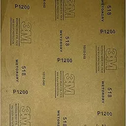 3M Sand Paper 1200 Grit Wet and Dry (Black) (Pack of 5)-picture-31