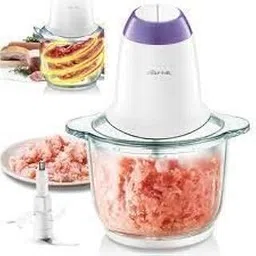 FEELING MALL ABS Stainless Steel Glass Electric Meat Grinders Fruits Vegetable Grater Chopper Fillings Maker-image-1
