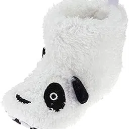FABLOFT Soft Cartoon Animal Unisex Kids Baby Fleece Shoes White for 6-8 Months|1 Pair Baby Shoes|Baby Shoes| Baby & Toddler Clothing |Clothing Shoes & Accessories-picture-15