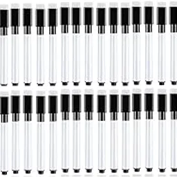 deziine deziine� Set Of 50 Black Magnetic Whiteboard Pen Erasable Marker Office School Stationery Supplies(50Black)-picture-23