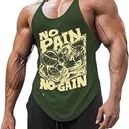 rodzen Men's Polyester Printed Sleeveless Sports Gym Boxing Workout Activewear Bodybulding Gym Tank Top-picture-22