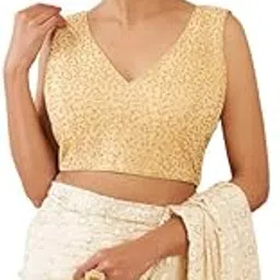 soch Women's Silk Embroidery Half Sleeve Regular Blouse Pack of 1-picture-26