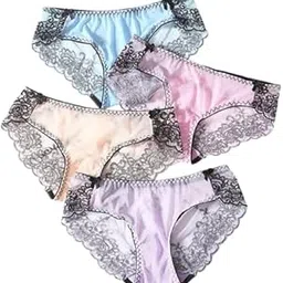 ns enterprise Women Panties, Ladies Lace Knicker High Elastic Embroidery Yarn Underpants Women Sexy Underwear Sleepwear Short-picture-37