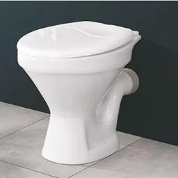 Nexa Bathware Floor Mount Ceramic Commode/EWC/Western Toilet/European Commode/Water Closet With Seatcover For Bathrooms 15 X 19 X 17 Inch ( P TRAP OUTLET)-picture-23