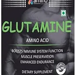 amino nutrition glutamine (unflavoured) with new styling shaker-picture-39