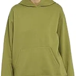 alan jones clothing Women's Cotton Blend Hooded Neck Hoodies image 1
