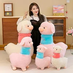 bnf Cute Alpaca Plush Toy Car Decorative Cuddle Plush Toy for Children Kids Baby White 50cm Baby | Toys for Baby | Plush Baby Toys-image-19