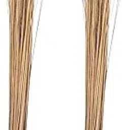 Natural Coconut Leaf Broom Stick, Wide Sweep Design, Comfortable Plastic Grip, Traditional Cleaning Tool-image-0