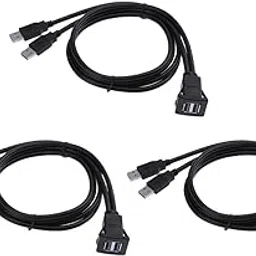BNF® 3 x USB 3.0 Male to Female Dual Port Car Dashboard Flush Mount Adapter Cable|Computers/Tablets & Networking | Computer Cables & Connectors | USB Cables, Hubs & Adapters-picture-38