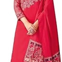 dravinam trends Women's Unstitched Kaani Print Woven Woollen Pashmina Salwar Suit Dress Material with Pashmina Printed Jacquard Woven Shawl Dupatta (Free Size)-picture-21