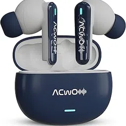 ACwO Dwots 727 V2 New Version, in-Ear True Wireless Earbuds, 42-Hour Playtime, 25Db ANC, Sonic Shield ENC with 4 Mics, 40Ms Low Latency, Hyper Boost Charging Bluetooth V5.3 (Denim Blue)-picture-54