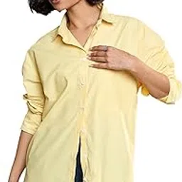 sassafras Women Striped Oversized Shirt-picture-19