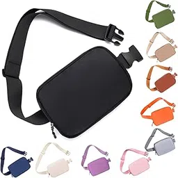 witroman Belt bag Fanny pack crossbody bags for women Everywhere belt bag, black, One Size, Belt Bag for Women-picture-26