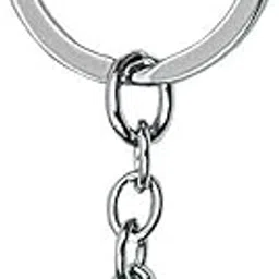 AK Store Italics Alphabet Letter Metal Keychains with Crystal Stones for Car Bike Men Women Keyrings, Silver (Letter T)-picture-23