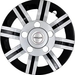 PRIGAN Wheel Cover for Bolero 15 Inch Silver Black Wheel Cap (15 Inch) (Set of 4 Pcs) (Press Fitting) Model- Bolero T4-15-picture-25