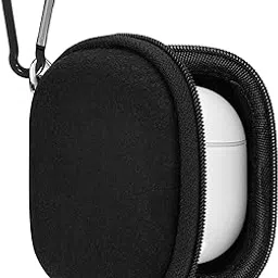 Geekria Shield Earbuds Case Compatible with Technics, Google, TOZO, JLab, Huawei, Replacement Hard Shell Travel Carrying Bag with Carabiner Clip (Black)-picture-10