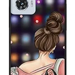 NDCOM for Motorola Moto Edge 50 Fusion Back Cover Girl with Books Printed Metal Case-picture-24