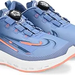 ZenG Lightweight Comfortable Lifestyle Black::Grey PVC Sports Shoes for Kids-picture-12