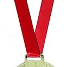 HENCO 2.5" Silver Medal with RED Ribbon (Pack of 5)-picture-58