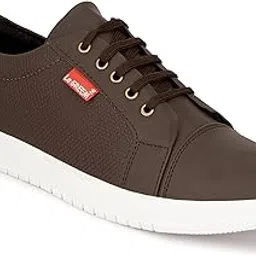 le greem Men's Synthetic Leather Stylish/Comfortable Lace-Ups Sneakers image 1
