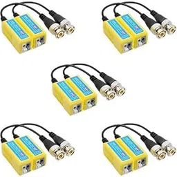 Video Balun | 8MP, 4K Passive HD BNC Video Balun Transceiver Transmitter Via Rj45 Cable AHD/TVI/CVI/CVBS for Full HD CCTV DVR Security Surveillance Camera System (10 Count (5 Pair))-picture-19