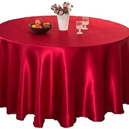 ATORSE 57'' Tablecloth Table Cover Square Satin Banquet Wedding Party Decor-Red-picture-43