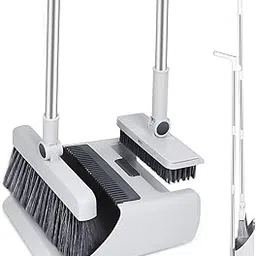 Cazuela 3 in 1 Home Cleaning Floor Foldable Broom and Dustpan Set Push Broom Long Handle Magic Broom Dustpan Combo-picture-21