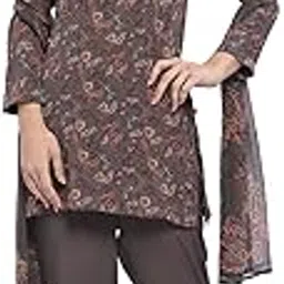 biba Women Polyester Straight Printed Suit Set image 1