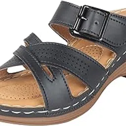 xe looks Comfortable Doctor Sole Wedges For Women-picture-13