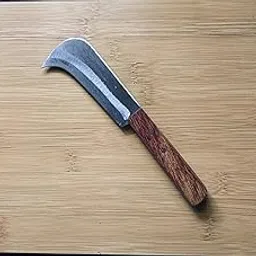 Generic Kerala Kitchen Pruning Knife with 4 Finger caps-picture-42