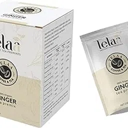 Telaa Premuim Ginger Chai Tea Premix | Authentic Indian Ginger Chai with Milk & Sugar | Just Add Hot Water | Pack of 10 Sachets-picture-18