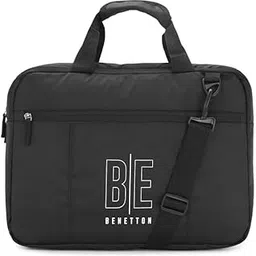 united colors of benetton Clover Polyester Business Case for Unisex - Black-picture-40